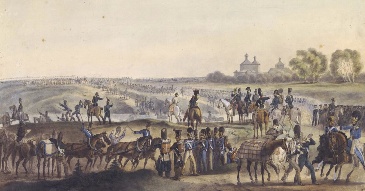The French army crosses the Dnieper