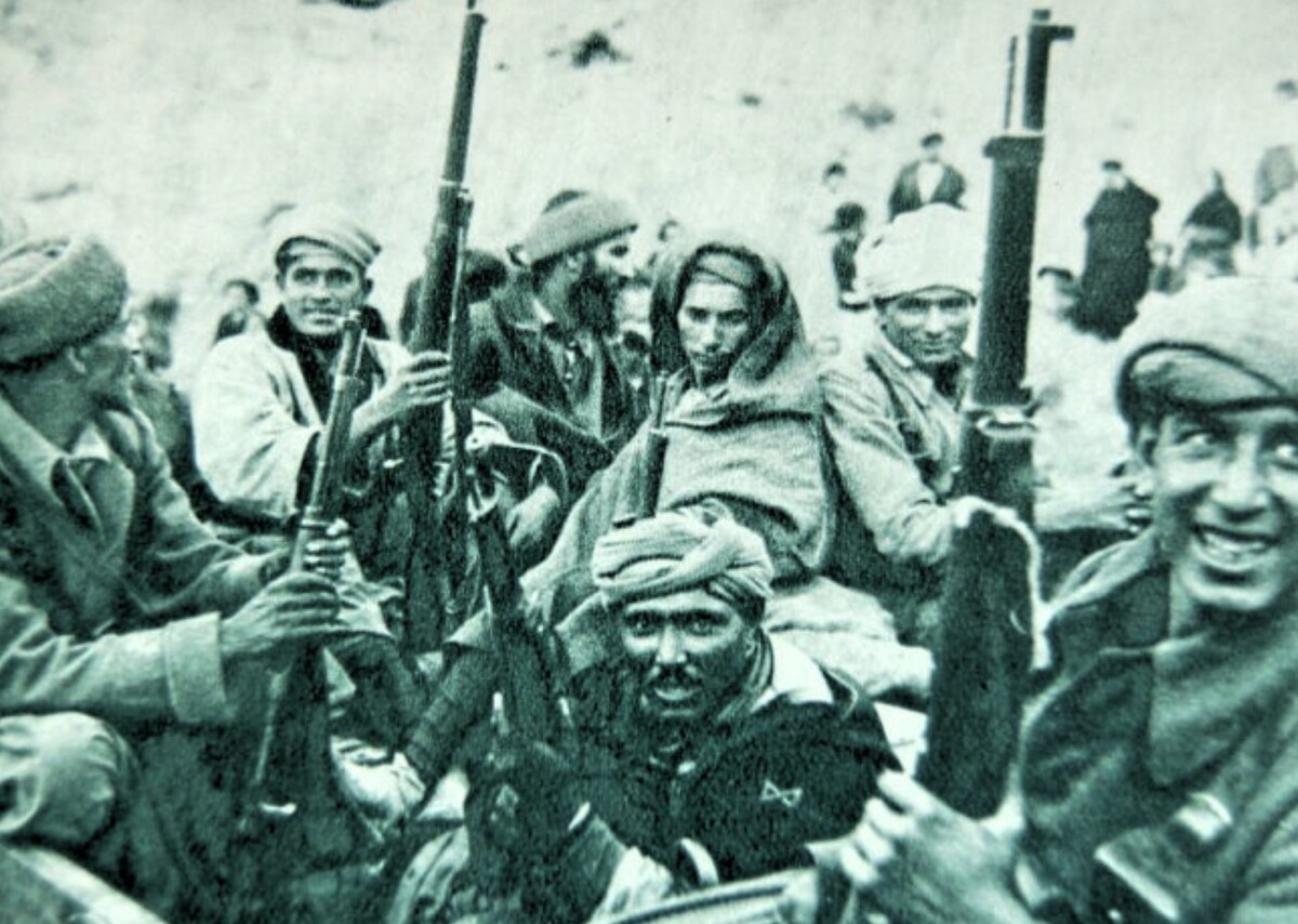 Moroccan soldiers during the Spanish Civil War