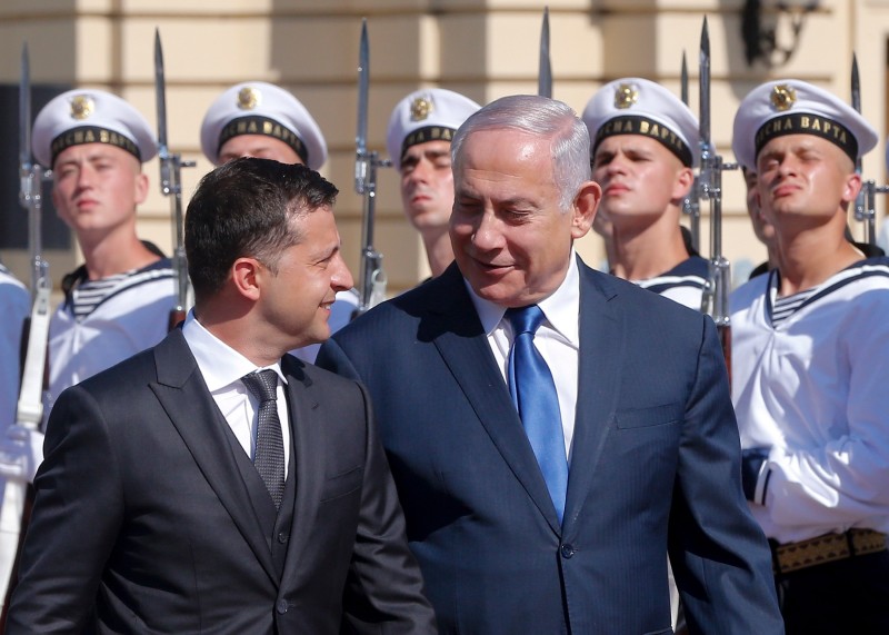 Volodimir Zelenski i Benjamin Netanyahu u Kijevu 19. kolovoza 2019. (AP Photo/Efrem Lukatsky/Guliver Image)