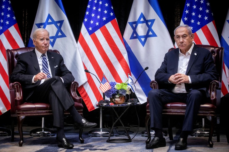 Joe Biden i Benjamin Netanyahu u Tel Avivu 18. listopada 2023. (izvor: Reuters/Guliver Image)