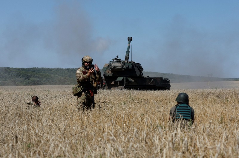 Ukrajinske snage koriste AHB Krab haubicu u regiji Donjecka, 23. kolovoza 2022. (izvor: REUTERS/Ammar Awad/Guliver Image)