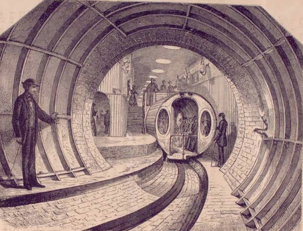 An underground railway powered by a fan!