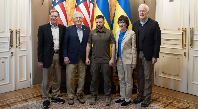 Skupina američkih republikanskih senatora u posjeti Kijevu 14. svibnja 2022. (izvor: Imago Lifestyle / Ukraine Presidency / Guliver Image)