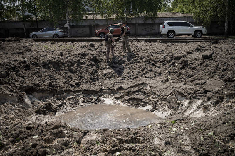 Scena nakon ruskog zračnog napada u regiji Harkov (izvor: Nicolas Cleuet / Pictorium / Gulver Image)