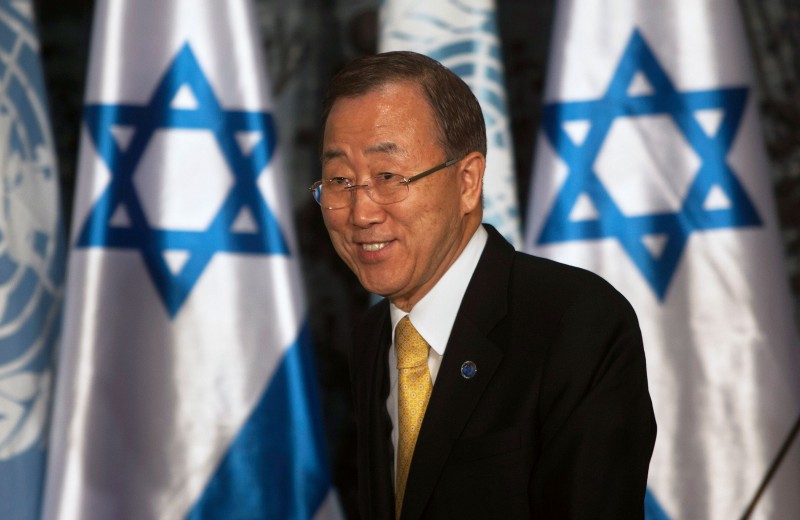 Ban Ki-moon za vrijeme posjete Izraelu 2012. godine (izvor: AP Photo/Sebastian Scheiner/Guliver Image)