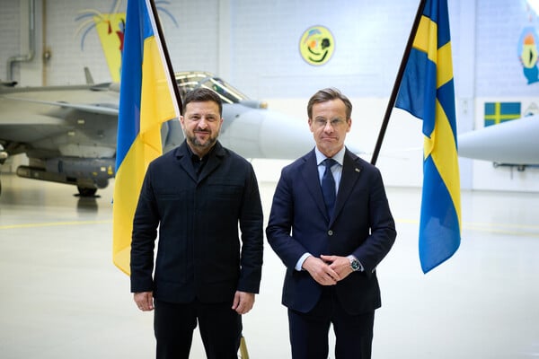 Volodimir Zelenski i Ulf Kristersson