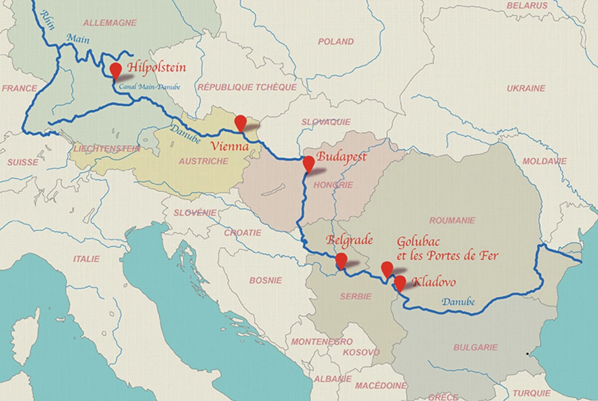 Course of the Danube