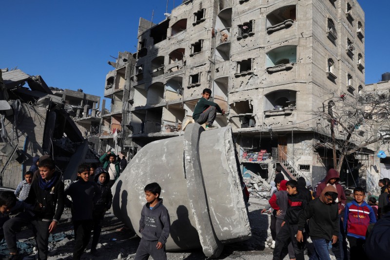 Scena nakon izraelskog zračnog napada u gradu Rafah, 22. veljače 2024. (izvor: Reuters / Guliver Image)