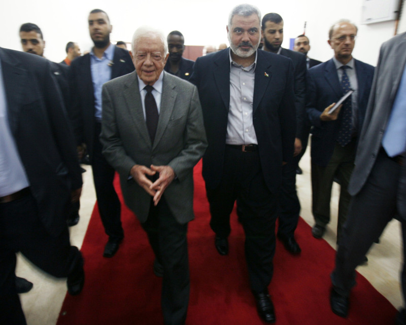 Jimmy Carter i Ismail Haniyeh u Gazi 2009. (izvor: Suhaib Salem/Reuters/Guliver Image)