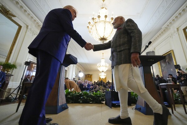 Trump i Modi, sastanak u Bijeloj kući, veljača 2025. (izvor: Photo/Alex Brandon/Guliver Image)