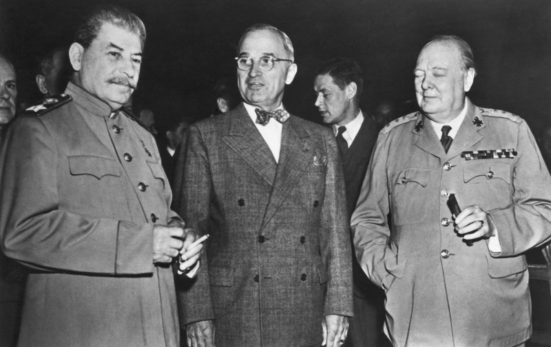 Staljin, Truman i Churchill u Potsdamu, srpanj 1945. (izvor: Imago Lifestyle / ZUMA / Guliver Image)