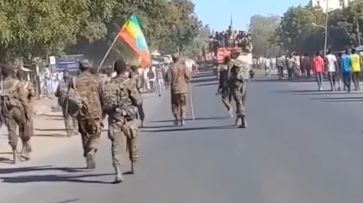 Etiopske federalne snage na ulicama grada Alamata