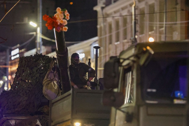 Pripadnici Wagnera u Rostovu na Donu, 24. lipnja 2023. (izvor: REUTERS/Alexander Ermochenko/Guliver Image)