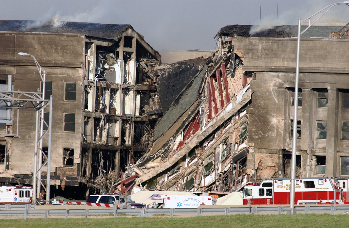 Damage to the Pentagon following the September 11, 2001 attack