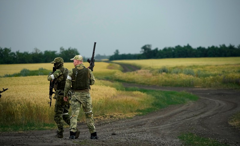 Ruske snage u Zaporožju, 14. lipnja 2022. (izvor: AP Photo/Guliver Image)