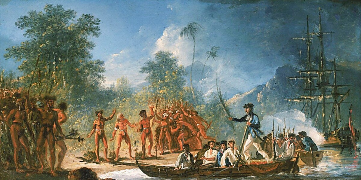 The arrival of James Cook