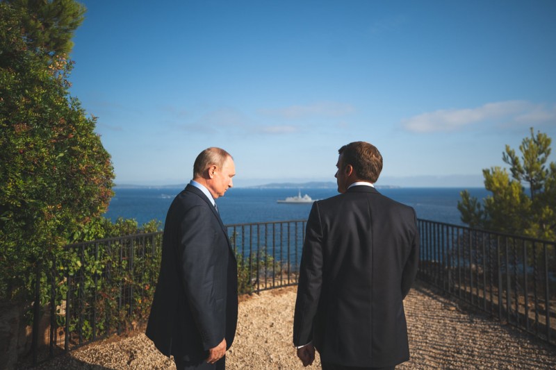 Sastanak Macrona i Putina, kolovoz 2019. godine (izvor: Elizejska palača)