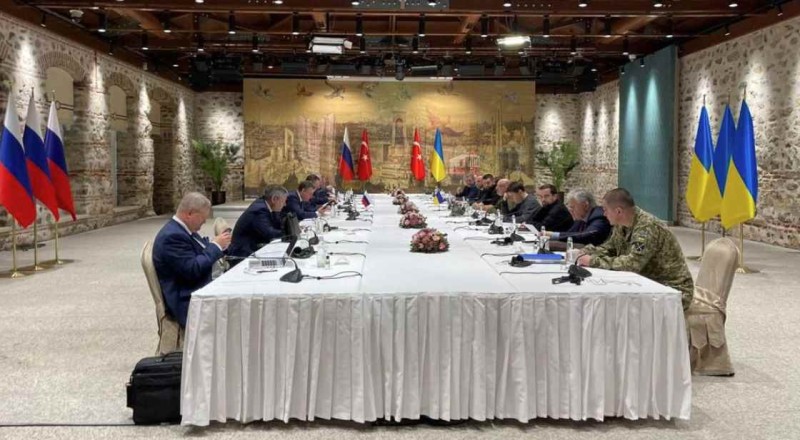 Pregovori u Istanbulu, 29. ožujka 2022. (izvor: Ured ukrajinskog predsjednika)