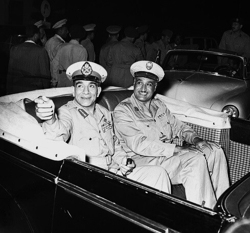 Muhammad Naguib and Gamal Abdel Nasser