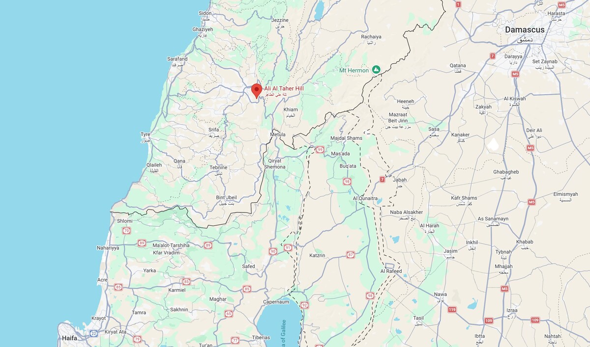 Ali al-Taher, lokacija na karti