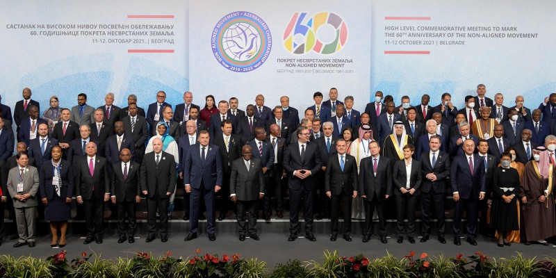 Sudionici summita Pokreta nesvrstanih u Beogradu, 11. listopada 2021. (izvor: AP Photo/Darko Vojinovic/Guliver Image)