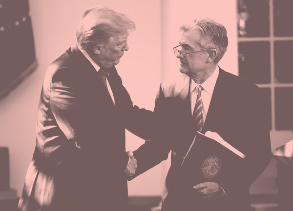 Donald Trump i Jerome Powell, fotografija iz 2017.