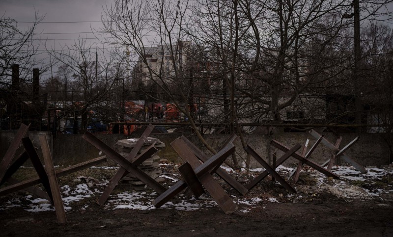 Barikade na zapadu Ukrajine, Lavov, 3. ožujka 2022. (izvor: AP Photo/Felipe Dana/Guliver Image)