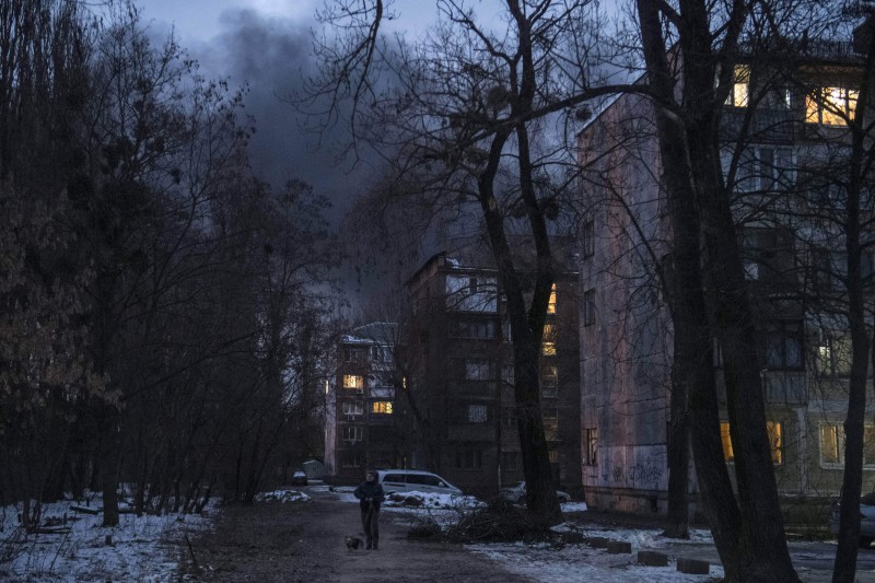 Jutro u Kijevu, neposredno nakon napada dronovima, 19. prosinca 2022. (izvor: Imago Lifestyle / Maxym Marusenko / Guliver Image)