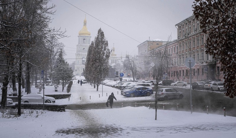 Centar Kijeva, 15. prosinca 2022. (izvor: AP Photo/Evgeniy Maloletka/Guliver Image)