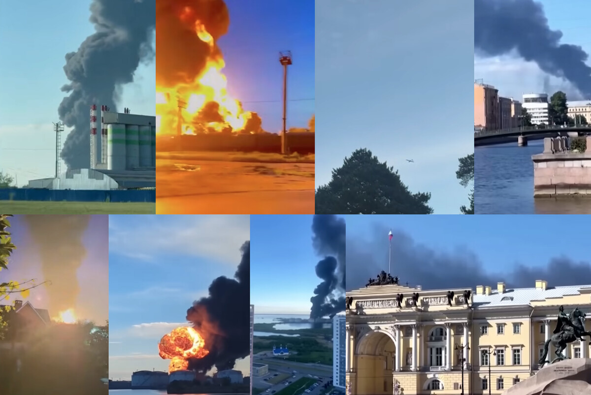 Napadi na Sankt Peterburg i okolicu tijekom dva dana