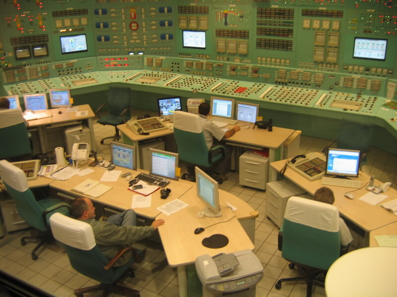 Control room at the Paks Nuclear Power Plant