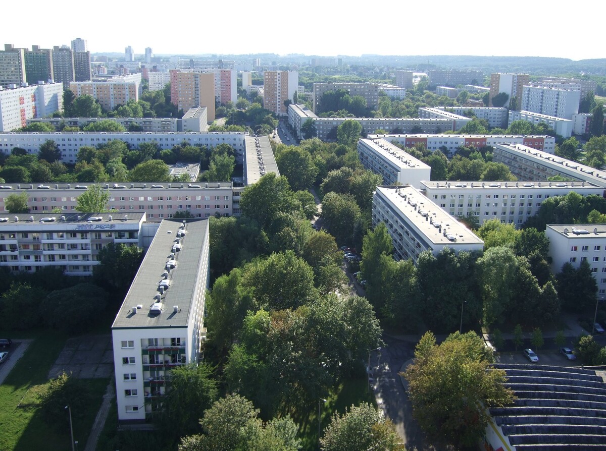 Typical housing blocks built during the 1970s