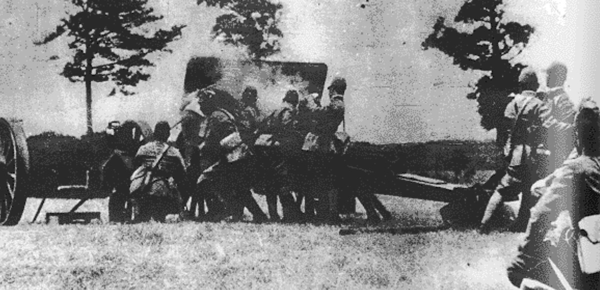 Japanese forces launch an attack