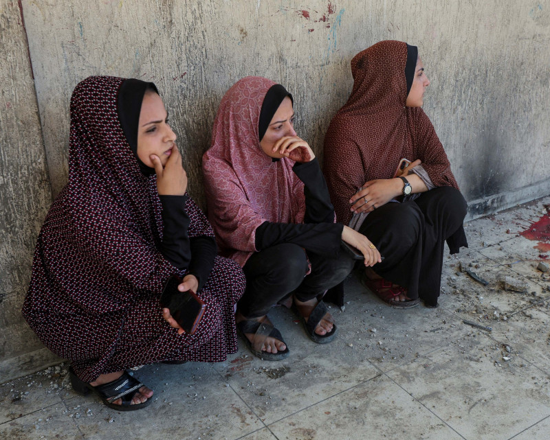 Neposredno nakon napada na UN-ovu školu u Nuseiratu, centralni dio Pojasa Gaze (izvor: Ramadan Abed/Reuters/Guliver Image)
