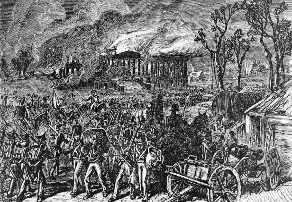 The British burn Washington