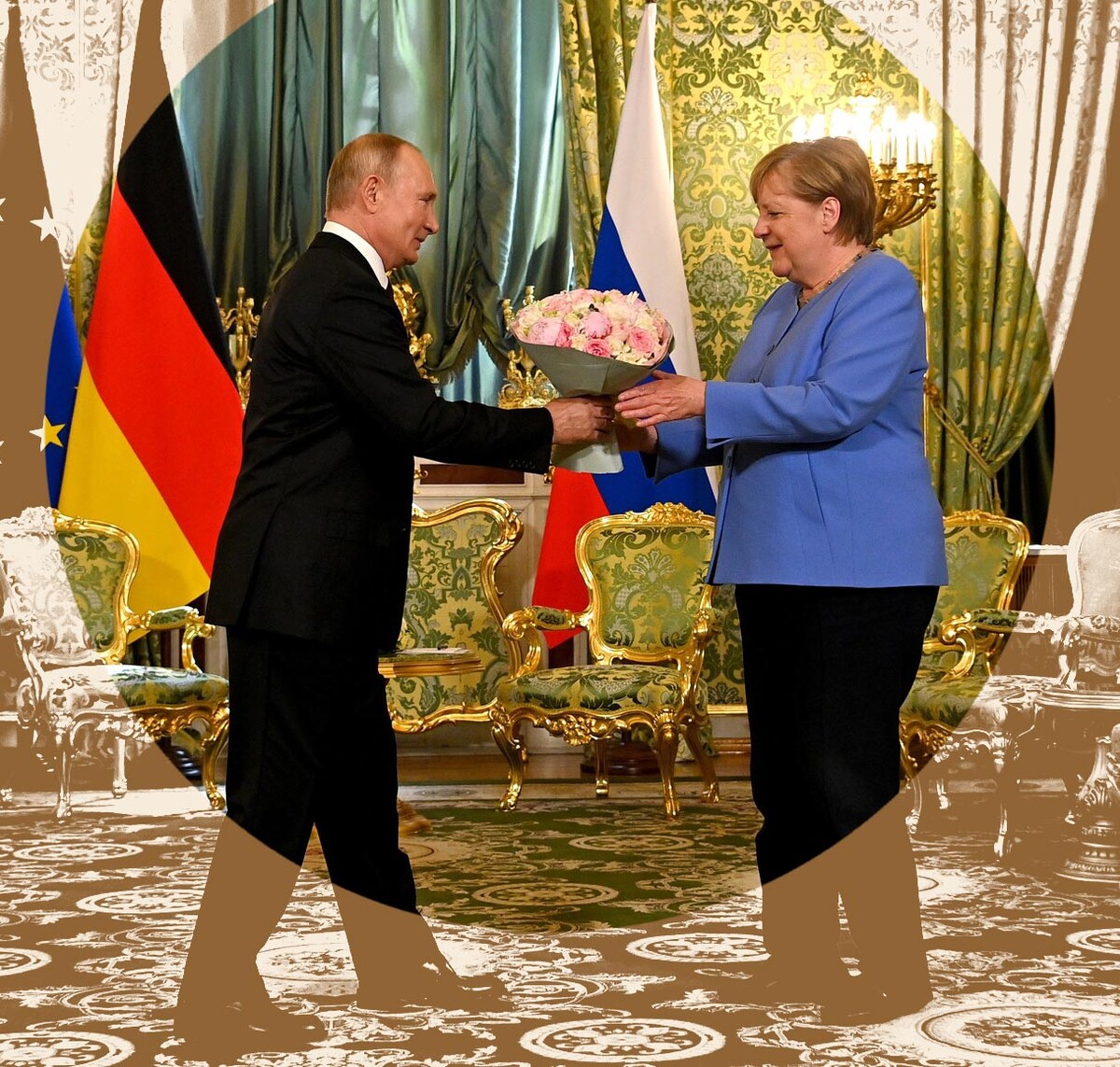 Vladimir Putin i Angela Merkel u Kremlju 2021.