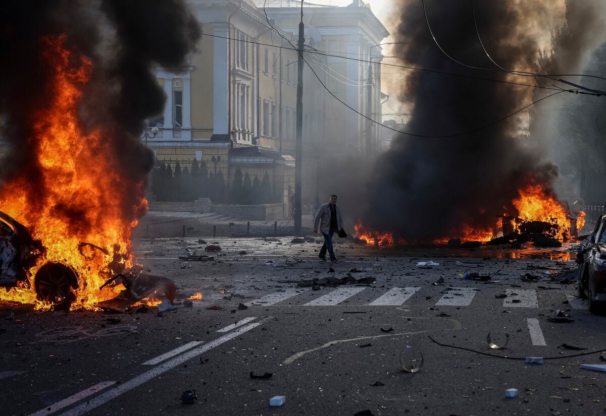 Udar na Kijev, 10. listopada 2022. (izvor: REUTERS/Gleb Garanich/Guliver Image)