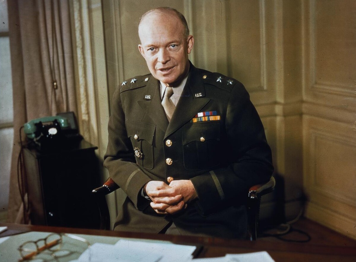 Eisenhower as a major general in 1942
