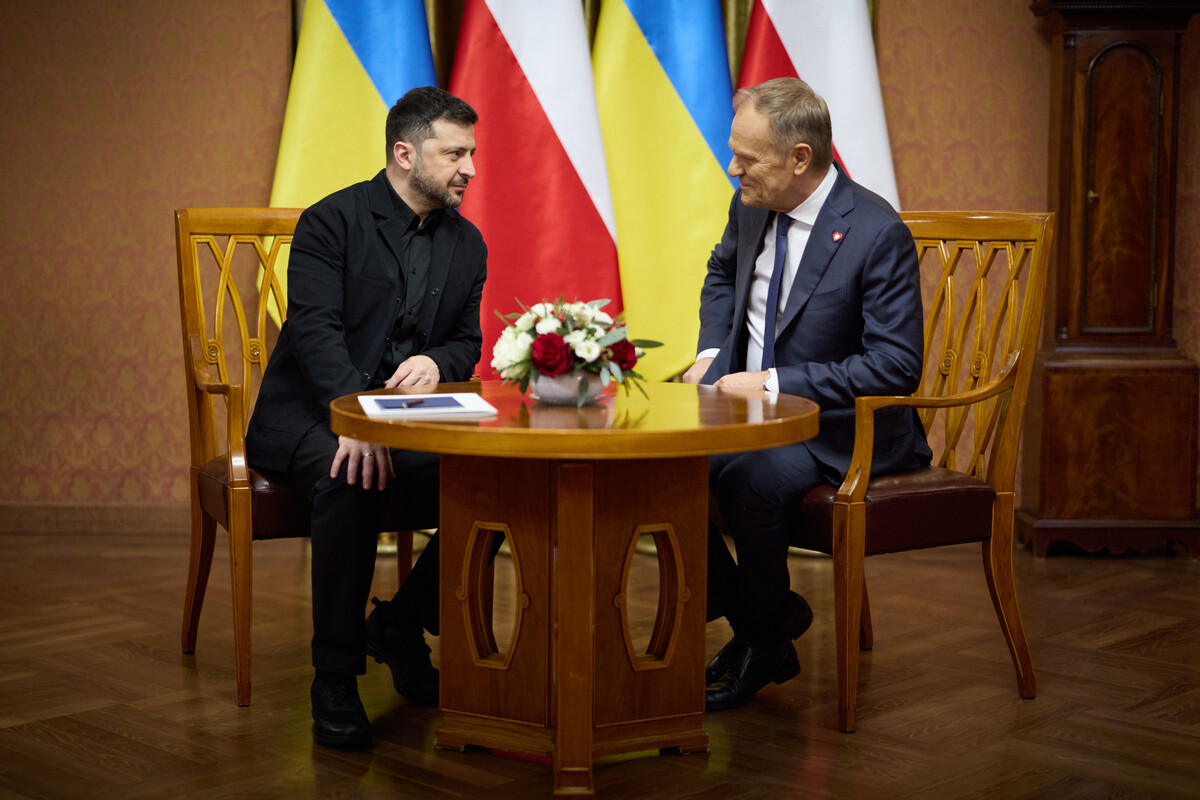 Volodimir Zelenski i Donald Tusk u Varšavi, 19.12.2025.